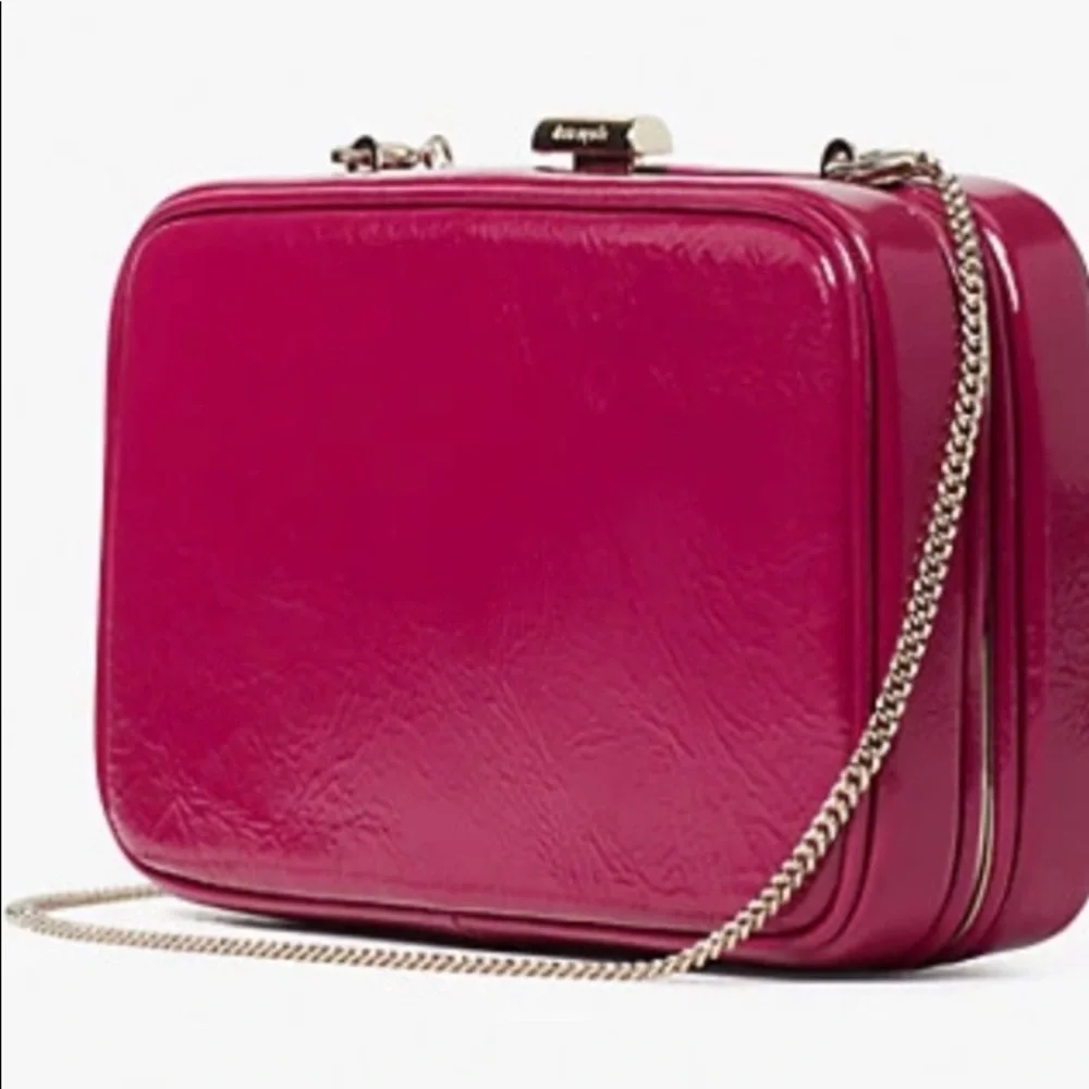Kate Spade New York  Raspberry Tonight Stunning Leather Clutch